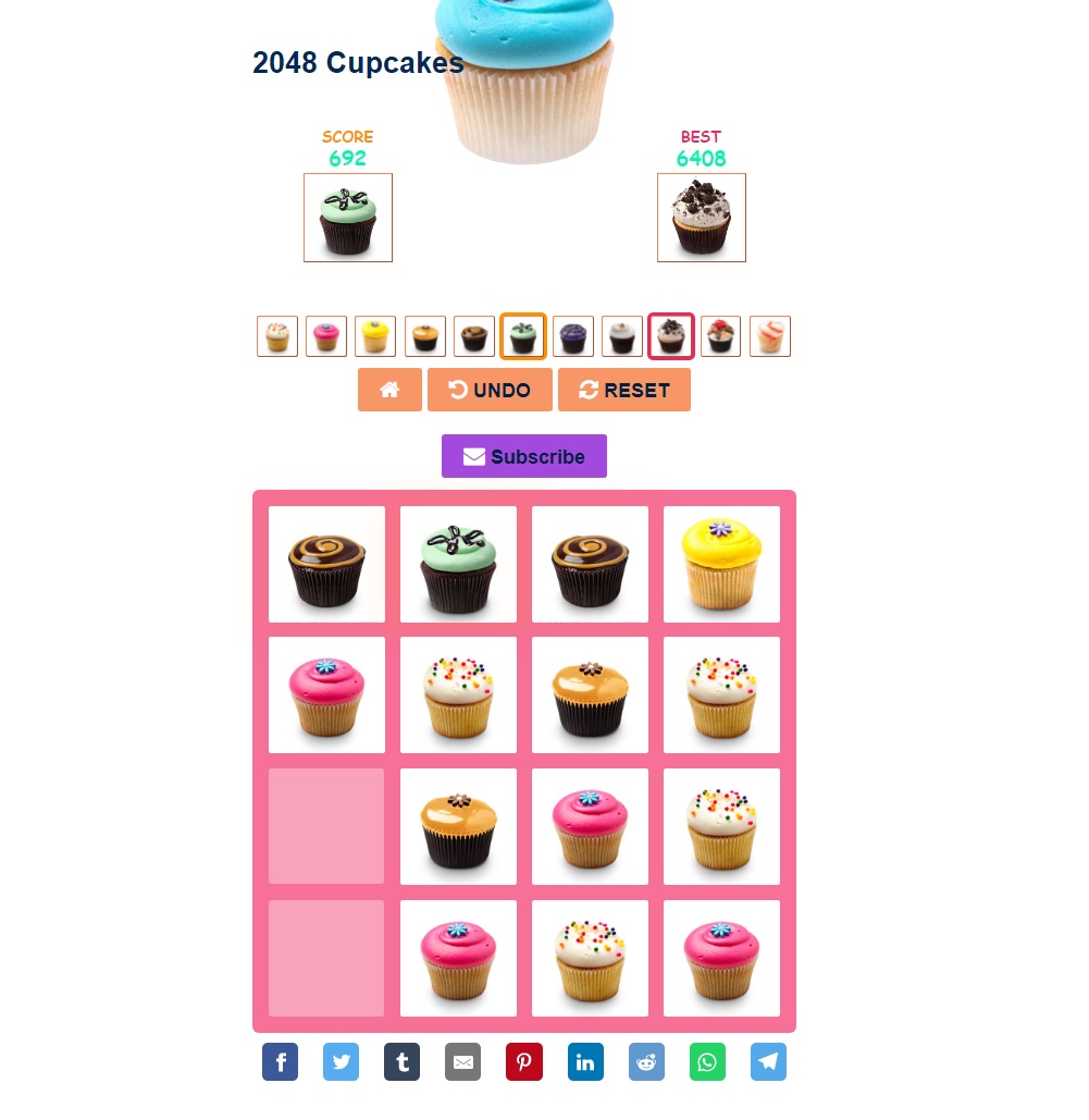 2048 Cupcakes Game - Play 2048 Cupcakes Online for Free at YaksGames